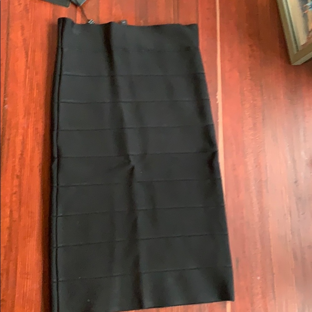 BCBGMAXAZRIA black bandage pencil skirt